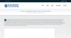 Desktop Screenshot of ahsie.org
