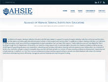 Tablet Screenshot of ahsie.org